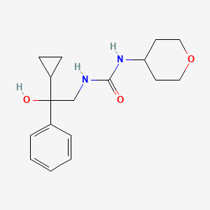 molecular formula C17H24N2O3 B2720059 1-(2-cyclopropyl-2-hydroxy-2-phenylethyl)-3-(tetrahydro-2H-pyran-4-yl)urea CAS No. 2034500-02-0
