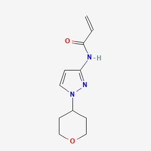 N-[1-(Oxan-4-yl)pyrazol-3-yl]prop-2-enamide