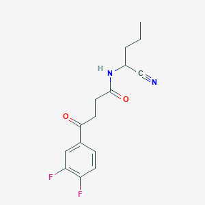 molecular formula C15H16F2N2O2 B2720077 N-(1-Cyanobutyl)-4-(3,4-difluorophenyl)-4-oxobutanamide CAS No. 1436366-70-9