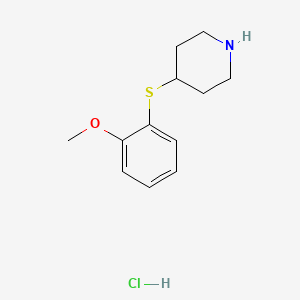 molecular formula C12H18ClNOS B2720081 4-(2-甲氧苯基硫代)哌嗪盐酸盐 CAS No. 1170287-04-3