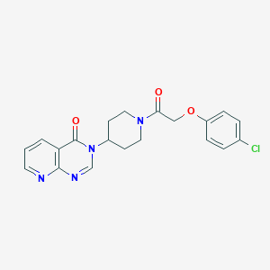 molecular formula C20H19ClN4O3 B2720087 3-(1-(2-(4-chlorophenoxy)acetyl)piperidin-4-yl)pyrido[2,3-d]pyrimidin-4(3H)-one CAS No. 2034518-66-4