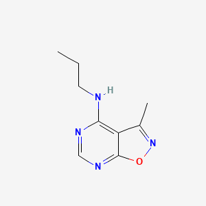 molecular formula C9H12N4O B2720088 3-methyl-N-propylisoxazolo[5,4-d]pyrimidin-4-amine CAS No. 175348-28-4