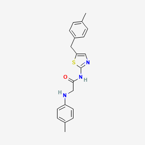 molecular formula C20H21N3OS B2720102 N-(5-(4-甲基苯甲基)噻唑-2-基)-2-(对甲苯基氨基)乙酰胺 CAS No. 854005-55-3