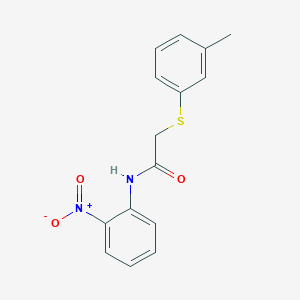 molecular formula C15H14N2O3S B2720111 2-[(3-甲基苯基)硫基]-N-(2-硝基苯基)乙酰胺 CAS No. 331460-40-3