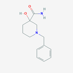 molecular formula C13H18N2O2 B2720112 1-Benzyl-3-hydroxypiperidine-3-carboxamide CAS No. 1456974-72-3