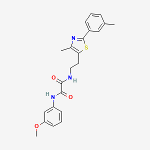 N1-(3-methoxyphenyl)-N2-(2-(4-methyl-2-(m-tolyl)thiazol-5-yl)ethyl)oxalamide
