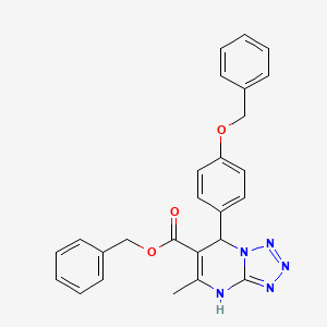 Benzyl 7-(4-(benzyloxy)phenyl)-5-methyl-4,7-dihydrotetrazolo[1,5-a]pyrimidine-6-carboxylate