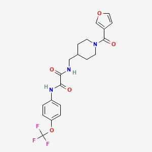 N1-((1-(furan-3-carbonyl)piperidin-4-yl)methyl)-N2-(4-(trifluoromethoxy)phenyl)oxalamide