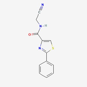 N-(cyanomethyl)-2-phenyl-1,3-thiazole-4-carboxamide