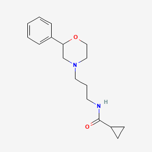 N-(3-(2-phenylmorpholino)propyl)cyclopropanecarboxamide