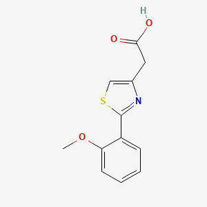 molecular formula C12H11NO3S B2720154 2-[2-(2-methoxyphenyl)-1,3-thiazol-4-yl]acetic Acid CAS No. 178765-31-6