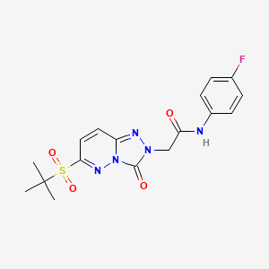 2-[6-(tert-butylsulfonyl)-3-oxo[1,2,4]triazolo[4,3-b]pyridazin-2(3H)-yl]-N-(4-fluorophenyl)acetamide