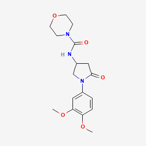 N-(1-(3,4-dimethoxyphenyl)-5-oxopyrrolidin-3-yl)morpholine-4-carboxamide