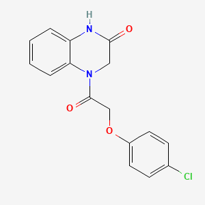 4-[2-(4-Chlorophenoxy)acetyl]-1,3-dihydroquinoxalin-2-one