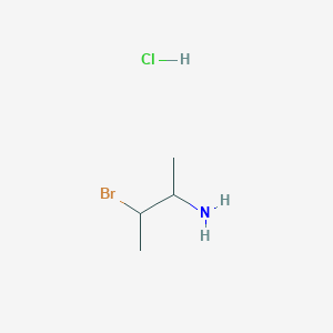 molecular formula C4H11BrClN B2720181 3-Bromobutan-2-amine hydrochloride CAS No. 1989672-22-1