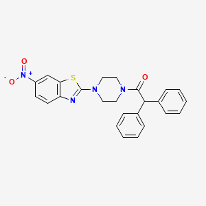1-(4-(6-Nitrobenzo[d]thiazol-2-yl)piperazin-1-yl)-2,2-diphenylethanone