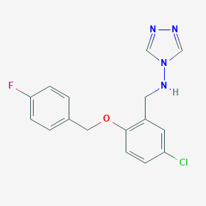 N-{5-chloro-2-[(4-fluorobenzyl)oxy]benzyl}-4H-1,2,4-triazol-4-amine