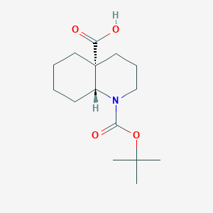 (4Ar,8aR)-1-[(2-methylpropan-2-yl)oxycarbonyl]-2,3,4,5,6,7,8,8a-octahydroquinoline-4a-carboxylic acid