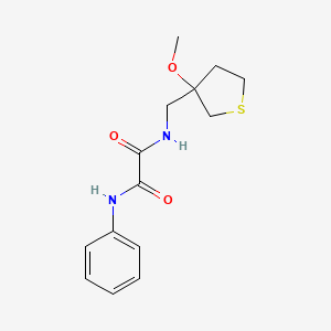 N1-((3-methoxytetrahydrothiophen-3-yl)methyl)-N2-phenyloxalamide