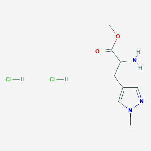 Methyl 2-amino-3-(1-methylpyrazol-4-yl)propanoate;dihydrochloride