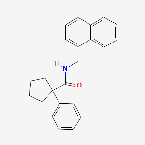 molecular formula C23H23NO B2720215 N-(1-Naphthylmethyl)(phenylcyclopentyl)formamide CAS No. 1023543-32-9