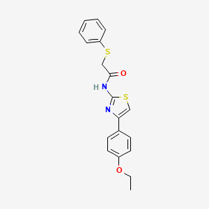 N-(4-(4-ethoxyphenyl)thiazol-2-yl)-2-(phenylthio)acetamide