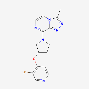 8-[3-(3-Bromopyridin-4-yl)oxypyrrolidin-1-yl]-3-methyl-[1,2,4]triazolo[4,3-a]pyrazine
