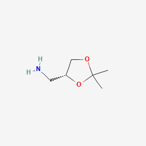 molecular formula C6H13NO2 B2720240 (R)-(2,2-Dimethyl-1,3-dioxolan-4-yl)methanamine CAS No. 103883-30-3; 96894-67-6
