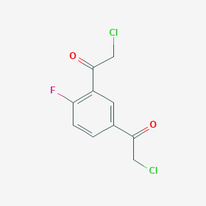 2-Chloro-1-[3-(2-chloroacetyl)-4-fluorophenyl]ethanone