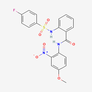 2-(4-fluorobenzenesulfonamido)-N-(4-methoxy-2-nitrophenyl)benzamide