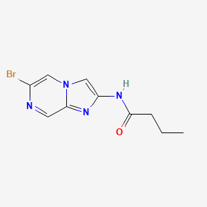 N-{6-bromoimidazo[1,2-a]pyrazin-2-yl}butanamide