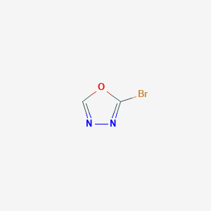molecular formula C2HBrN2O B2720275 2-Bromo-1,3,4-oxadiazole CAS No. 1346808-29-4