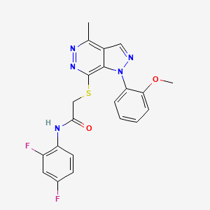 N-(2,4-difluorophenyl)-2-((1-(2-methoxyphenyl)-4-methyl-1H-pyrazolo[3,4-d]pyridazin-7-yl)thio)acetamide