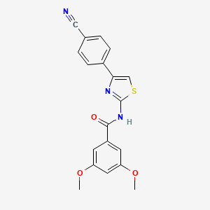 N-[4-(4-cyanophenyl)-1,3-thiazol-2-yl]-3,5-dimethoxybenzamide