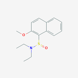 molecular formula C15H19NO2S B2720300 N,N-diethyl-2-methoxynaphthalene-1-sulfinamide CAS No. 102333-48-2