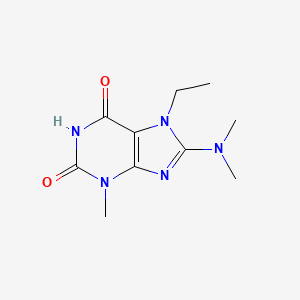 8-(dimethylamino)-7-ethyl-3-methyl-1H-purine-2,6(3H,7H)-dione