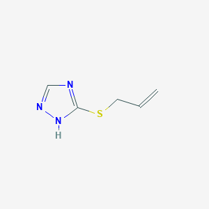 molecular formula C5H7N3S B2720313 3-(allylsulfanyl)-1H-1,2,4-triazole CAS No. 39484-65-6