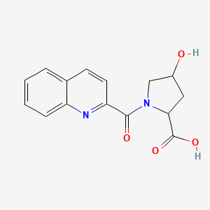 4-Hydroxy-1-(quinoline-2-carbonyl)pyrrolidine-2-carboxylic acid