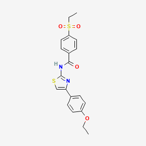 N-(4-(4-ethoxyphenyl)thiazol-2-yl)-4-(ethylsulfonyl)benzamide