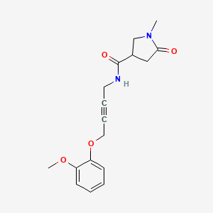 N-(4-(2-methoxyphenoxy)but-2-yn-1-yl)-1-methyl-5-oxopyrrolidine-3-carboxamide