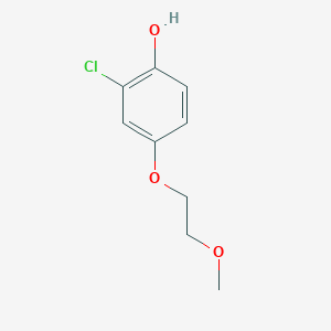 molecular formula C9H11ClO3 B2720326 2-氯-4-(2-甲氧基乙氧基)苯酚 CAS No. 1881327-97-4