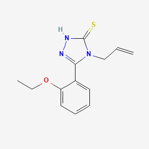 molecular formula C13H15N3OS B2720336 4-allyl-5-(2-ethoxyphenyl)-4H-1,2,4-triazole-3-thiol CAS No. 725705-51-1