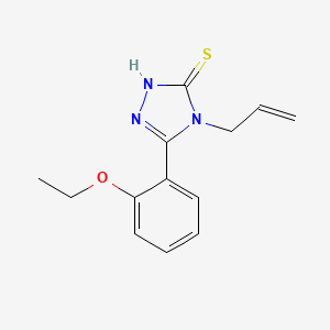 molecular formula C13H15N3OS B2720336 4-烯丙基-5-(2-乙氧苯基)-4H-1,2,4-三唑-3-硫醇 CAS No. 725705-51-1