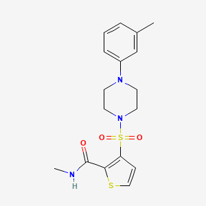 N-methyl-3-{[4-(3-methylphenyl)piperazin-1-yl]sulfonyl}thiophene-2-carboxamide