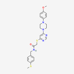 N-(4-chlorobenzyl)-1-(4-methoxybenzyl)-1H-1,2,3-benzotriazole-5-carboxamide