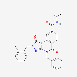 molecular formula C29H29N5O3 B2720357 4-苄基-N-(丙基)-2-(2-甲基苯基)-1,5-二氧代-1,2,4,5-四氢-[1,2,4]三唑并[4,3-a]喹唑啉-8-甲酰胺 CAS No. 1105230-02-1