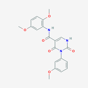 N-(2,5-dimethoxyphenyl)-3-(3-methoxyphenyl)-2,4-dioxo-1,2,3,4-tetrahydropyrimidine-5-carboxamide