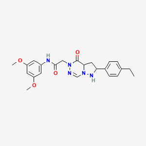 molecular formula C23H23N5O4 B2720372 N-(3,5-dimethoxyphenyl)-2-[2-(4-ethylphenyl)-4-oxo-4H,5H-pyrazolo[1,5-d][1,2,4]triazin-5-yl]acetamide CAS No. 1291852-46-4