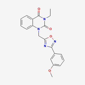 3-ethyl-1-((3-(3-methoxyphenyl)-1,2,4-oxadiazol-5-yl)methyl)quinazoline-2,4(1H,3H)-dione
