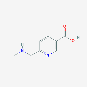 molecular formula C8H10N2O2 B2720394 6-[(甲基氨基)甲基]吡啶-3-羧酸 CAS No. 1199776-84-5